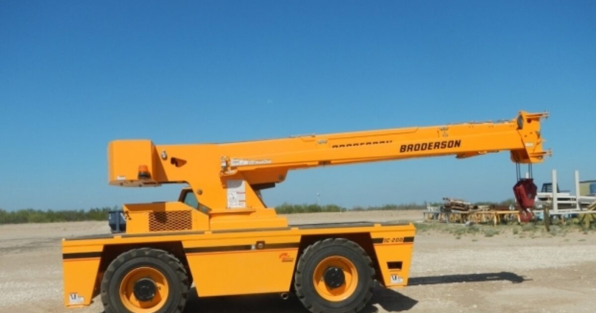 Broderson IC2003H Crane Overview and Specifications