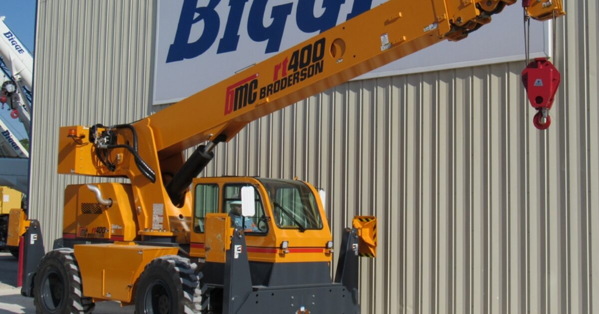 Broderson RT400 Load Chart and Specifications