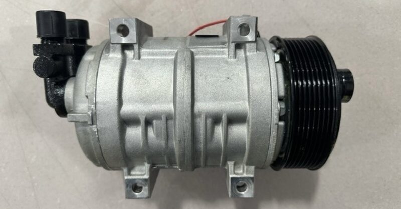 ベース K&R groove compressor Sanden SD 709 Compressor 8-Groove serpentine pulley Polished